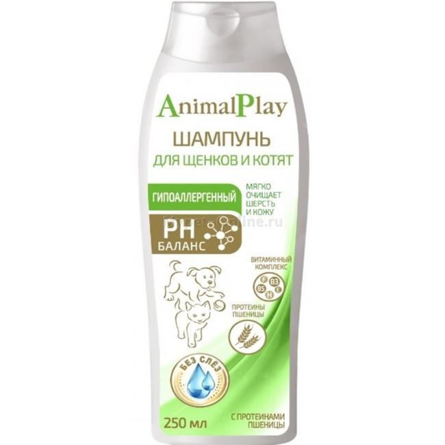 картинка Энимал Плэй (Animal Play) шампунь гипоаллергенный для щенков и котят, 250 мл. от магазина Зоокалуга