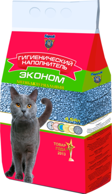 картинка Барсик Эконом наполнитель впитывающий для кошек, 4,54 л. от магазина Зоокалуга