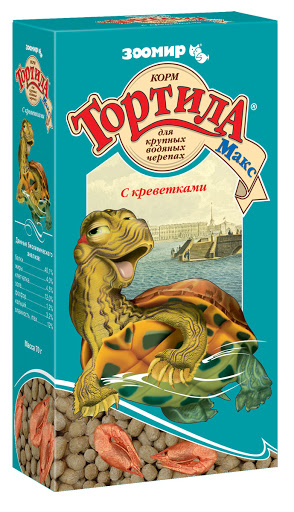 картинка Корм Тортила Макс для водных черепах с креветкой, 70 гр. от магазина Зоокалуга