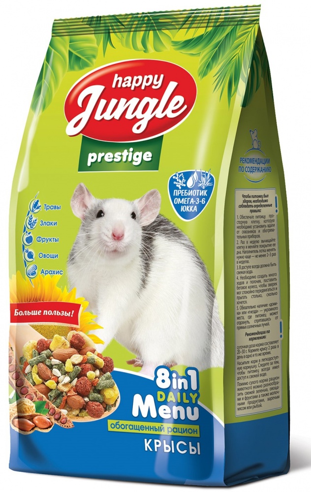 картинка Хэппи Джангл Престиж (Happy Jungle Prestige) корм для крыс, 500 гр. от магазина Зоокалуга