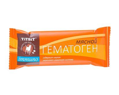картинка ТитБит Гематоген  мясной Иммуно (в уп 16шт) 35г от магазина Зоокалуга