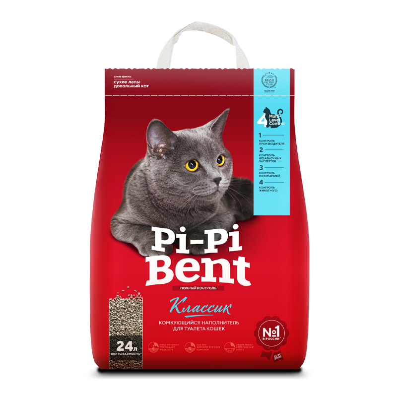 картинка ПиПи Бенд (PiPi Bent) Классик наполнитель комкующийся для кошек, 3 кг. от магазина Зоокалуга