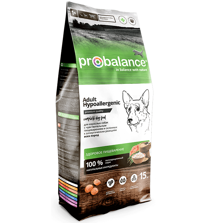 картинка Про Баланс (Pro Balance Hypoallergenic) сухой корм для собак с пищевой аллергией, 15 кг от магазина Зоокалуга
