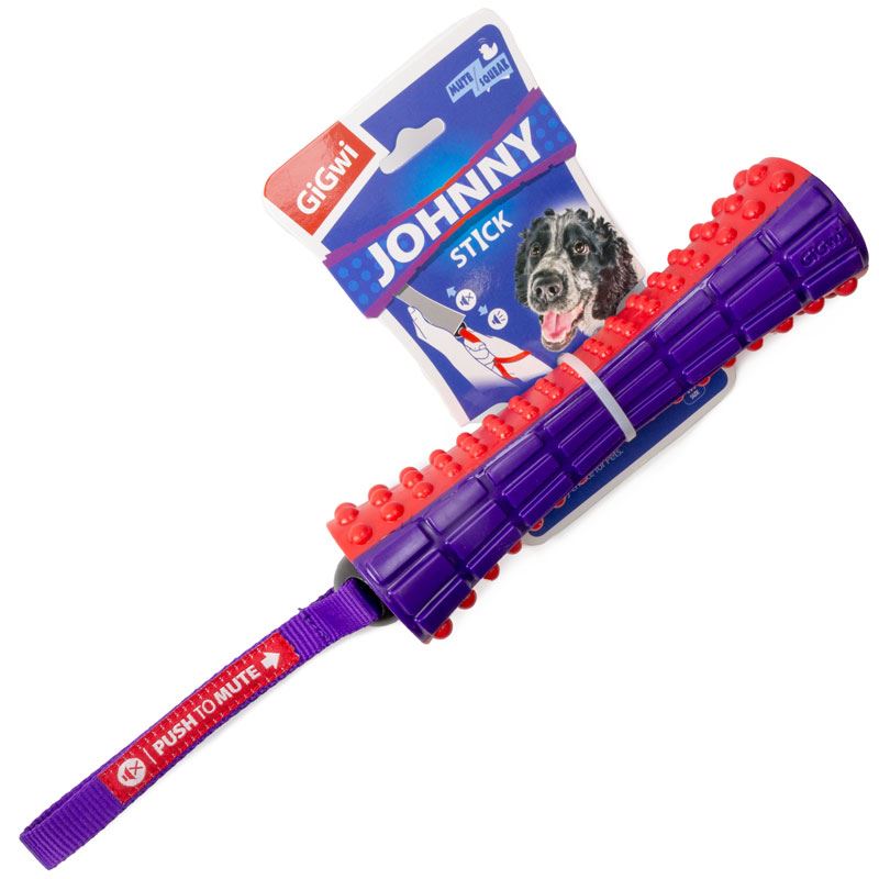 картинка Игрушка для собак ГиГви (GiGwi) - палка с отключаемой пищалкой, 17 см от магазина Зоокалуга