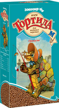 картинка Корм Тортила М для водных черепах, гранулы, 90 гр. от магазина Зоокалуга