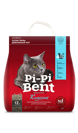 картинка ПиПи Бенд (PiPi Bent) Классик наполнитель комкующийся для кошек, 5 кг. от магазина Зоокалуга