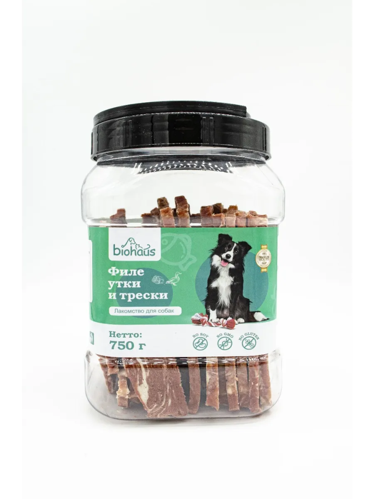 картинка БИОХАУС лак д/соб Филе утки и трески 750гр от магазина Зоокалуга