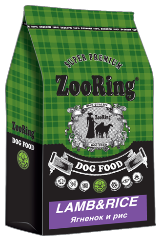 картинка Зооринг сухой корм (Zooring Adult Dog Lamb) для взрослых собак средних и крупных пород, ягненок, 2 кг. от магазина Зоокалуга
