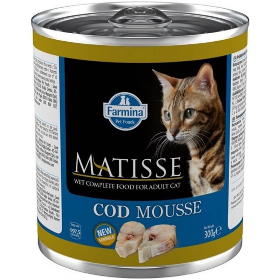 картинка Фармина Матисс (Farmina Matisse) корм консервированный для кошек, мусс с треской, 300 гр. от магазина Зоокалуга