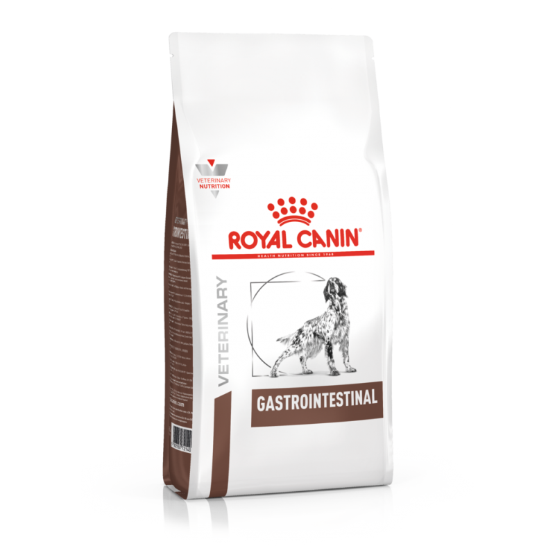 картинка Роял Канин (Royal Canin Gastro Intestinal) сухой корм сухой корм для собак с заболеваниями печени и ЖКТ острого и хронического характера, 2 кг. от магазина Зоокалуга