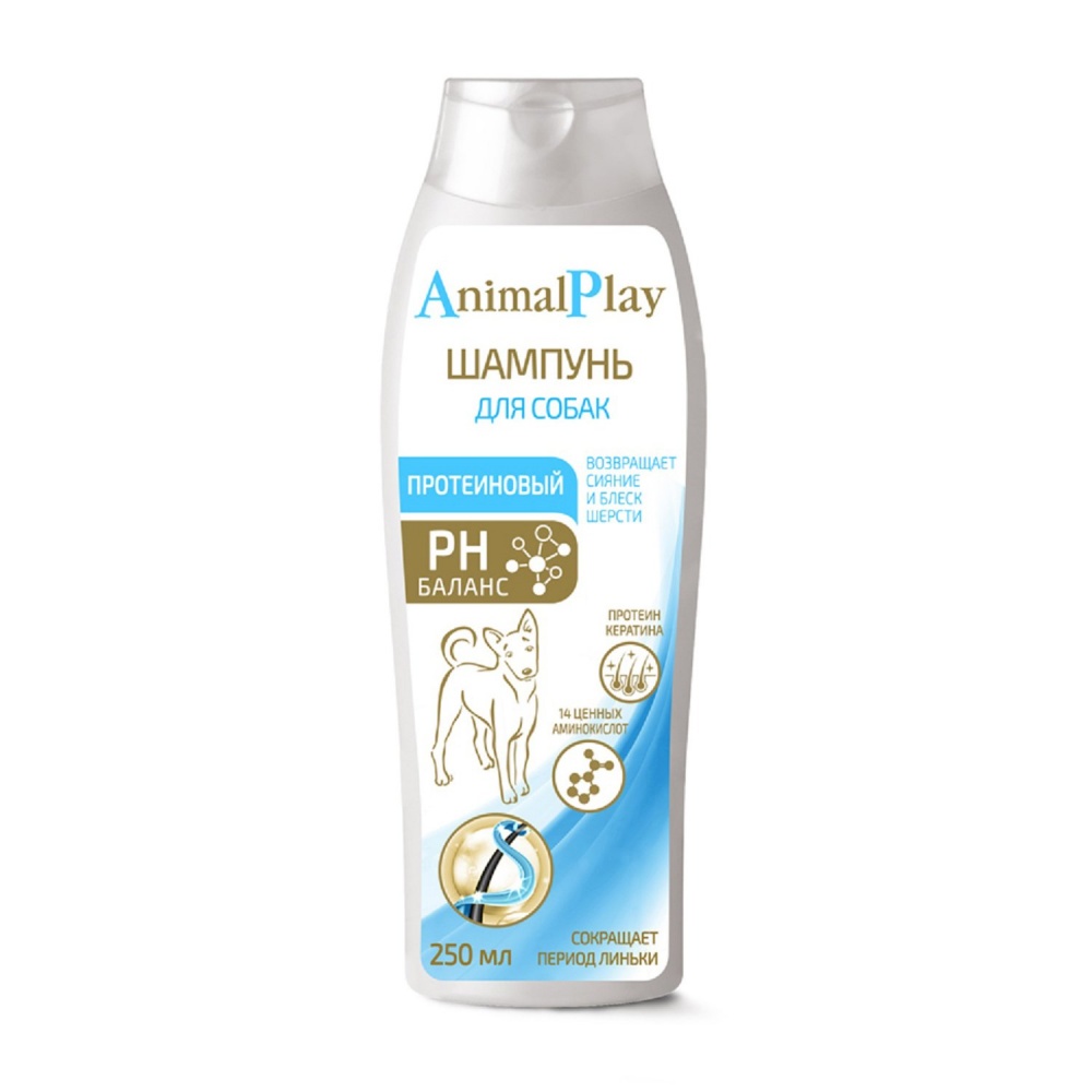 картинка Энимал Плэй (Animal Play) шампунь протеиновый для собак, 250 мл. от магазина Зоокалуга