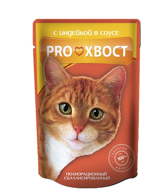 картинка Прохвост консервированный корм  для кошек, индейка в соусе, 85 гр. от магазина Зоокалуга