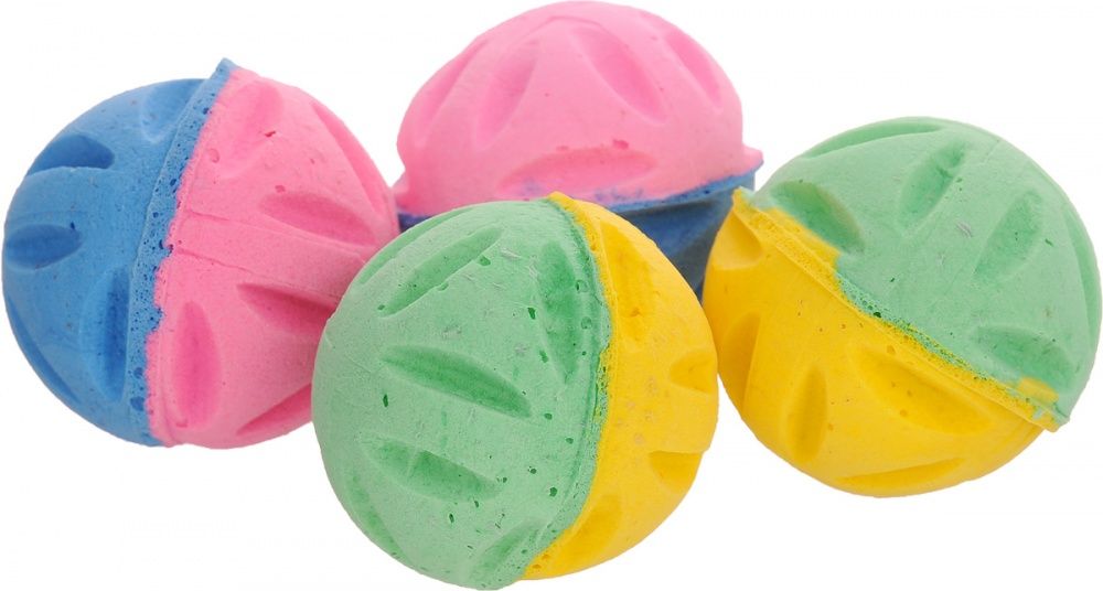 картинка Игрушка д/к Мяч цветочный (пакет 4шт) цена за уп от магазина Зоокалуга