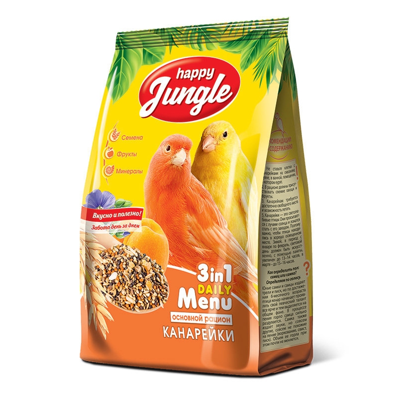 картинка Хэппи Джангл (Happy Jungle) корм для канареек, 500 гр. от магазина Зоокалуга