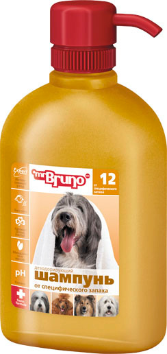 картинка Шампунь-кондиционер Мистер Бруно (Mr. Bruno) для собак, дезодорирующий, 350 мл. от магазина Зоокалуга
