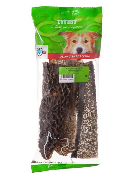картинка ТитБит Желудок Говяжий - мягкая упаковка 60г от магазина Зоокалуга
