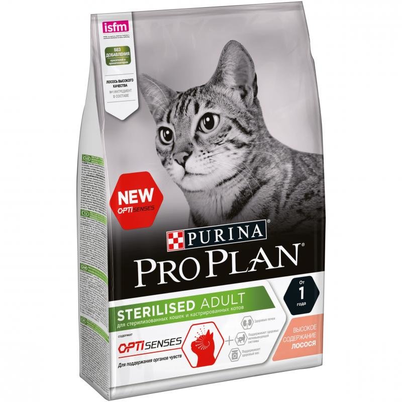 картинка Про План (Pro Plan) сухой корм для кастрированных котов и стерилизованных кошек, лосось, 10 кг. от магазина Зоокалуга