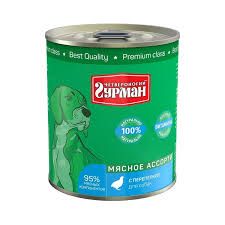 картинка Четвер.Гурман 340 гр банка д/соб Мяс.ас-ти/перепелк 12*1 от магазина Зоокалуга