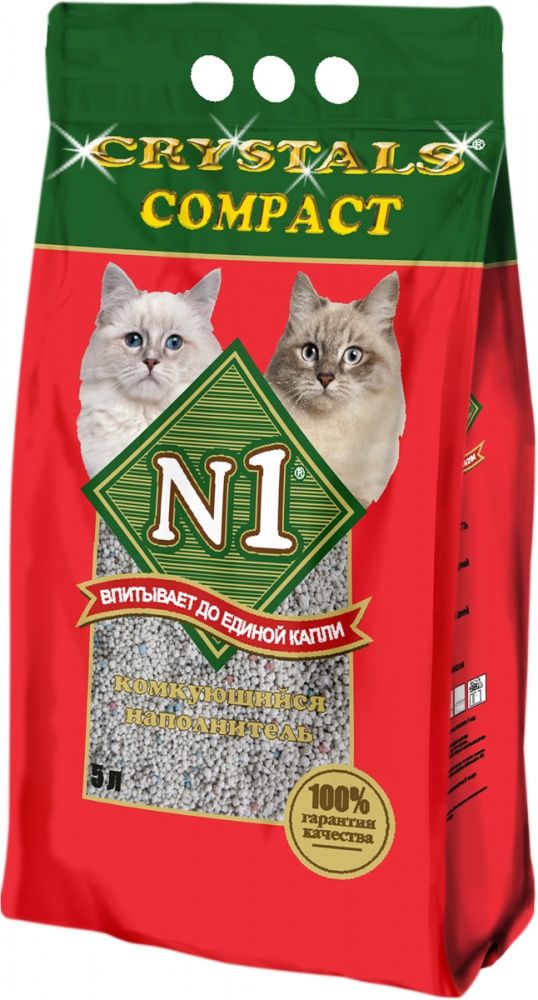 картинка Наполнитель № 1 compact (комкующ) 5 л 1*4 от магазина Зоокалуга