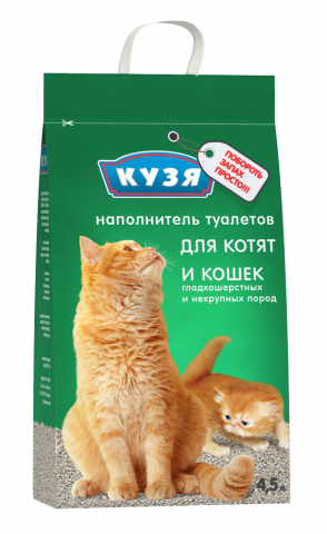картинка Кузя наполнитель впитывающий для котят, 4,5 л. от магазина Зоокалуга