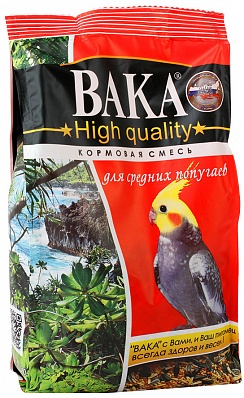 картинка Корм Вака (High Qualiti) для средних попугаев, 500 гр. от магазина Зоокалуга
