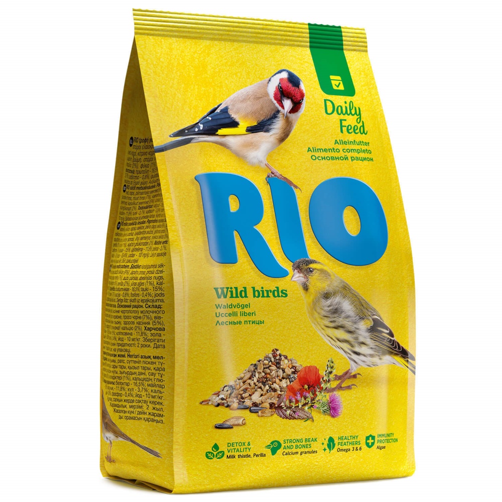 картинка РИО (RIO) корм для лесных и певчих птиц основной рацион, 500 гр. от магазина Зоокалуга