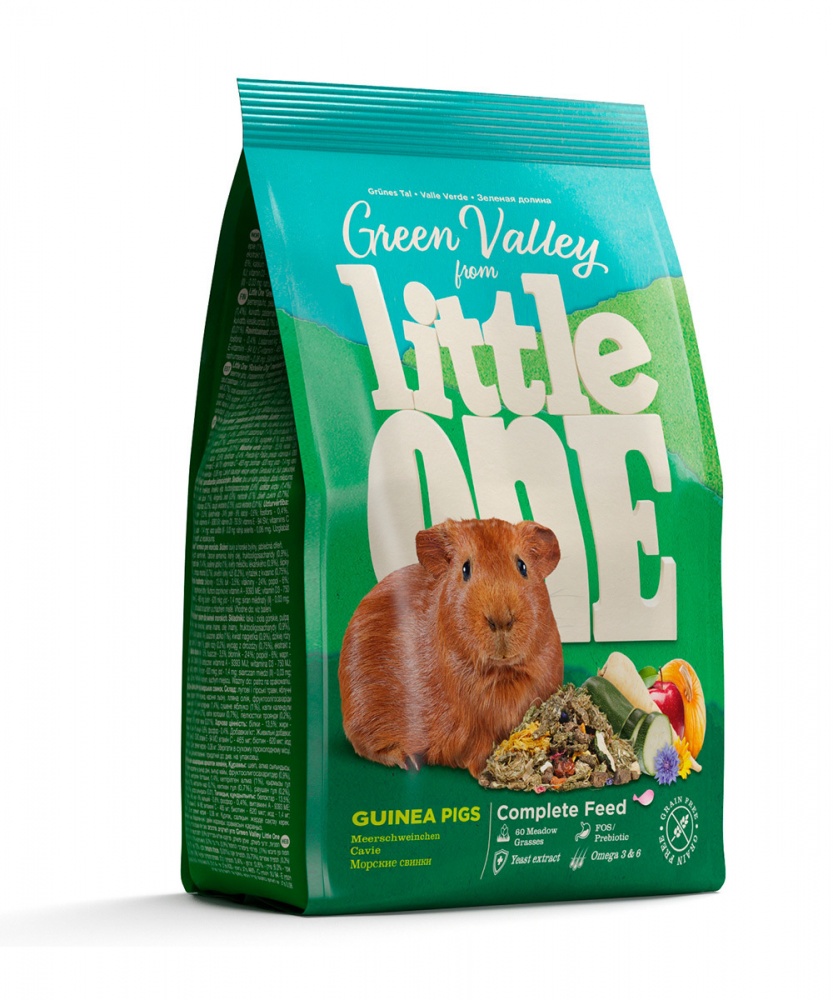 картинка Литл Ван (Little One) "Зеленая долина" для морских свинок из разнотравья, 750 гр. от магазина Зоокалуга