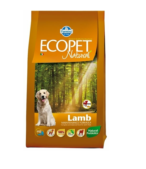 картинка Фармина Экопет (Farmina Ecopet) сухой корм для собак мелких пород, Ягненок, 12 кг. от магазина Зоокалуга