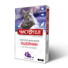 картинка Чистотел ошейник Максимум антипаразитарный для кошек, черный от магазина Зоокалуга
