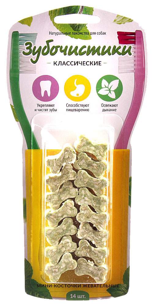 картинка Зубочистики Мини-косточки жевательные 14шт 60г от магазина Зоокалуга