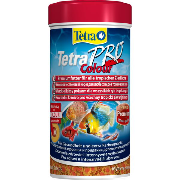 картинка Тетра корм (Tetra Pro Color Crisps) для аквариумных рыбок, усиление окраски, чипсы, 250 мл. от магазина Зоокалуга
