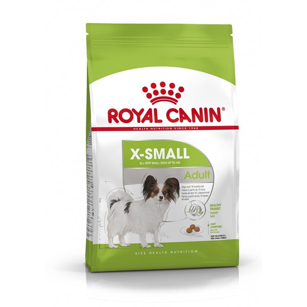 картинка Роял Канин (Royal Canin X-Small Adult) сухой корм для собак карликовых пород до 4 кг, 0,5 кг. от магазина Зоокалуга
