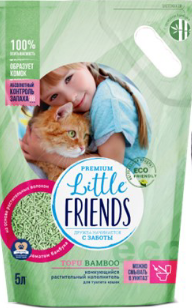 картинка Литл Френдс (Little Friends) комкующийся Тофу Бамбук. 2,5 кг. 1*6 от магазина Зоокалуга