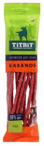 картинка ТитБит Колбаски Kabanos с уткой 80гр 1*12 от магазина Зоокалуга
