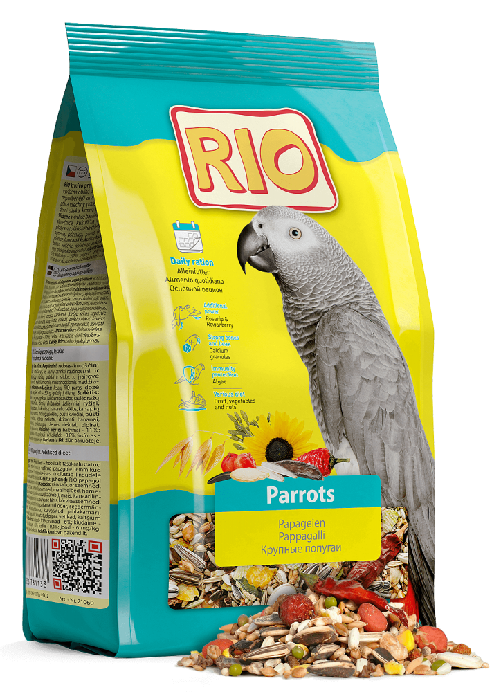 картинка РИО (RIO) корм для крупных попугаев основной рацион, 500 гр. от магазина Зоокалуга