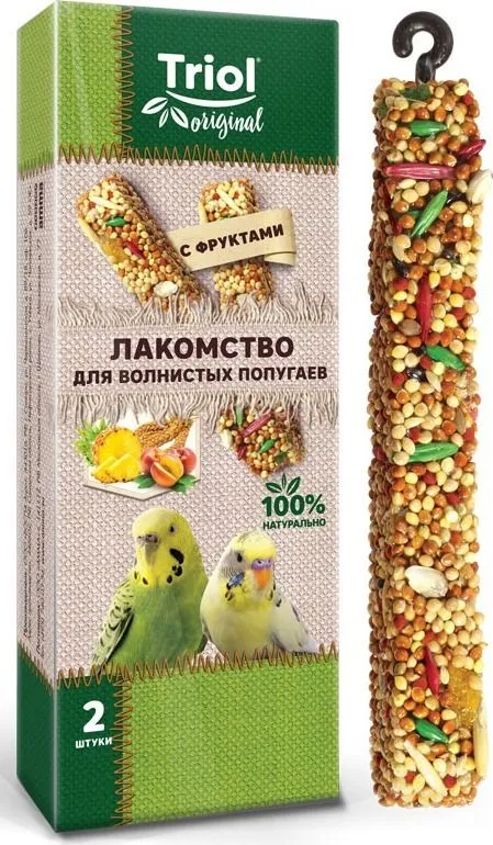 картинка Триол Original палочки д/волн.поп с фруктами 2шт 55гр 1*10 от магазина Зоокалуга