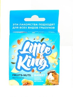 картинка Литтл Кинг (Little King) лакомства для грызунов Корзинка фруктово-ореховая, 40 гр от магазина Зоокалуга